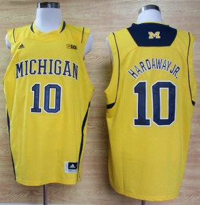 Maillot De Basket NCAA Michigan Wolverines Tim Hardaway Jr. 10 Basketball Authentique Jaune